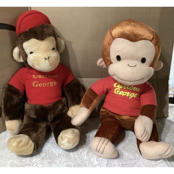 Toy Network/Kellytoy CURIOUS GEORGE Brown Monkey Plush Stuffed Animals 19”-21” - Picture 1 of 8